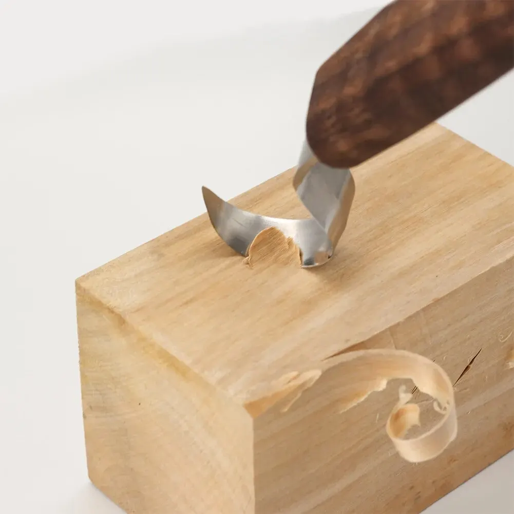 Wood Chisel Set - ‌ 1-teiliges professionelles Holzschnitzmesser-Set mit gebogener